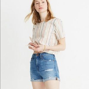 Madewell HR denim shorts